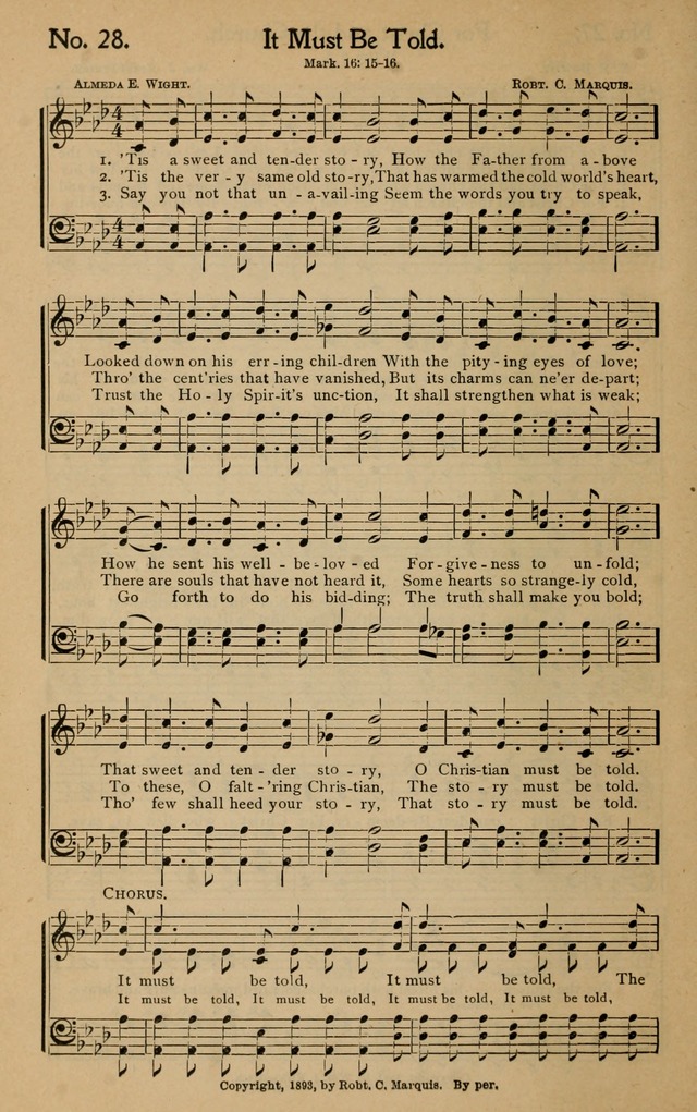 Christian Melodies: the new song book, for church, evangelistic, Sunday-school and Christian endeavor services page 35