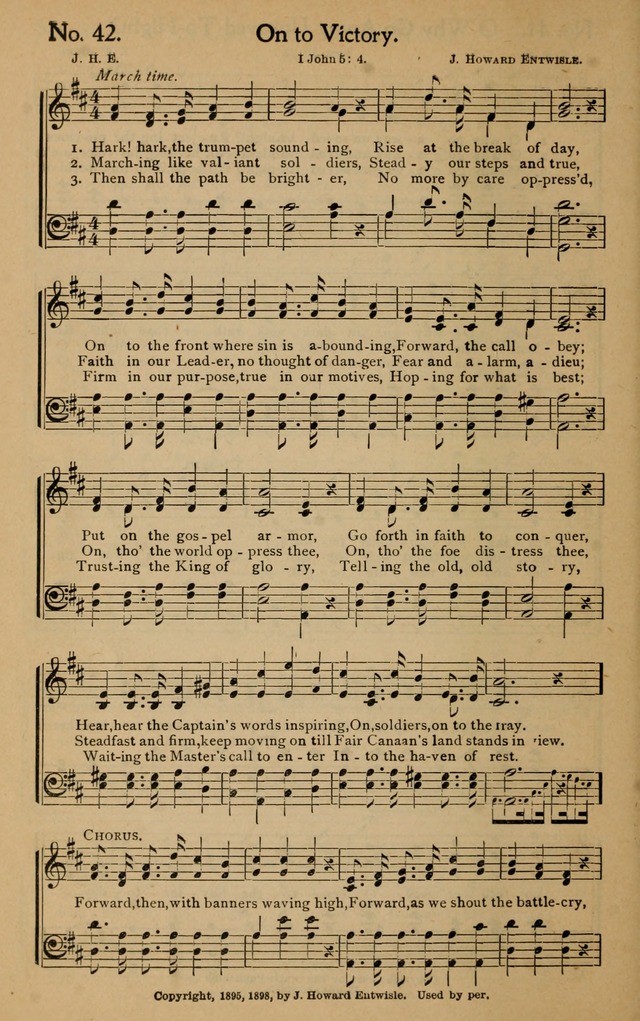 Christian Melodies: the new song book, for church, evangelistic, Sunday-school and Christian endeavor services page 49