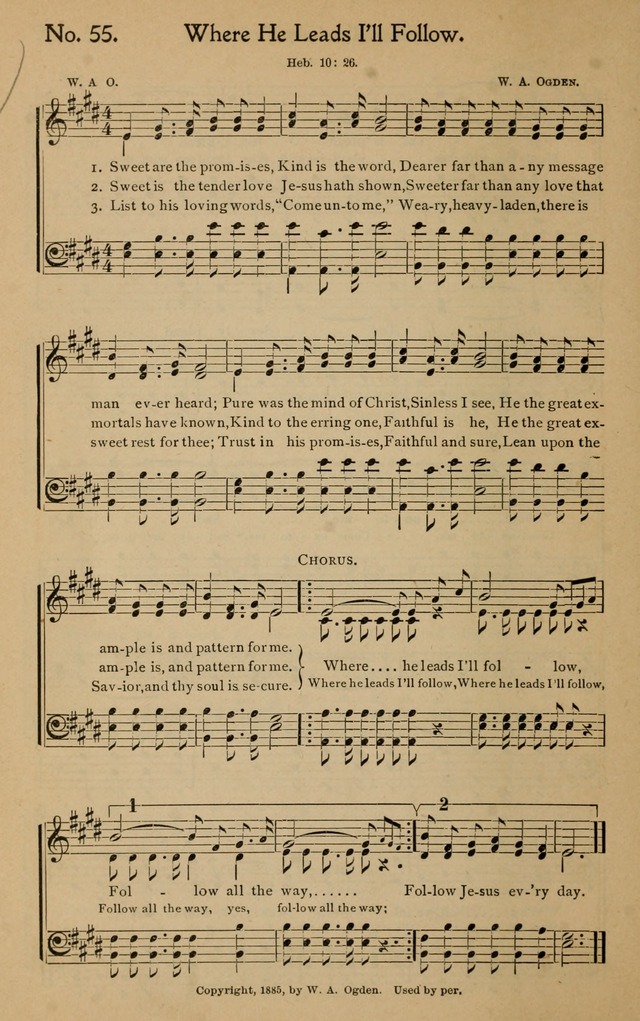 Christian Melodies: the new song book, for church, evangelistic, Sunday-school and Christian endeavor services page 63