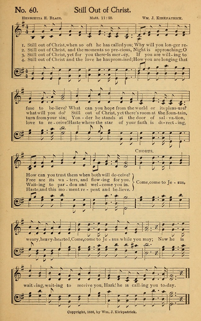 Christian Melodies: the new song book, for church, evangelistic, Sunday-school and Christian endeavor services page 68