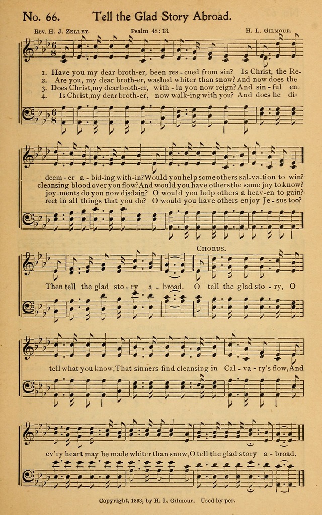 Christian Melodies: the new song book, for church, evangelistic, Sunday-school and Christian endeavor services page 74