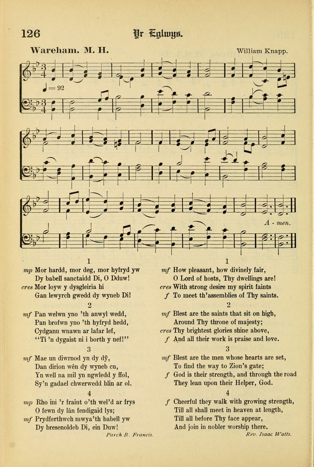 Cân a Mawl: llyfr hymna a thonau Methodistiaid Calfinaidd Unol Dalaethau yr America=Song and Praise: the hymnal of the Calvinistic Methodist Church of the United States of America page 128