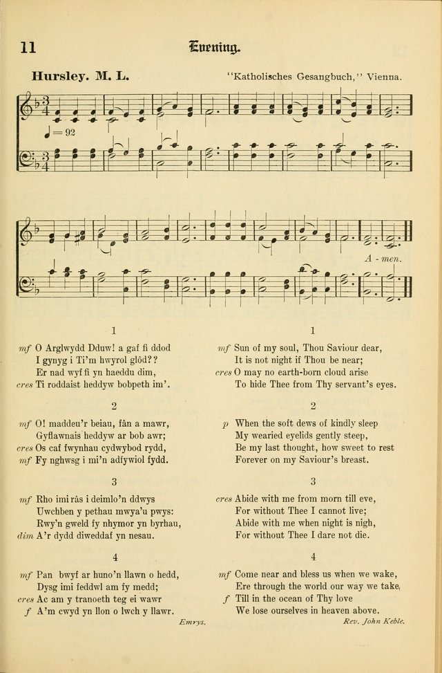 Cân a Mawl: llyfr hymna a thonau Methodistiaid Calfinaidd Unol Dalaethau yr America=Song and Praise: the hymnal of the Calvinistic Methodist Church of the United States of America page 13