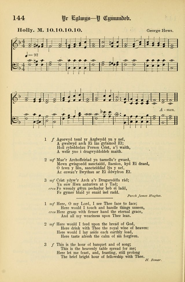 Cân a Mawl: llyfr hymna a thonau Methodistiaid Calfinaidd Unol Dalaethau yr America=Song and Praise: the hymnal of the Calvinistic Methodist Church of the United States of America page 146