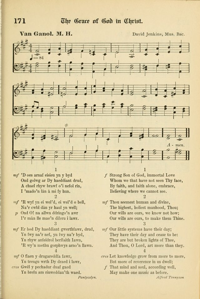 Cân a Mawl: llyfr hymna a thonau Methodistiaid Calfinaidd Unol Dalaethau yr America=Song and Praise: the hymnal of the Calvinistic Methodist Church of the United States of America page 175