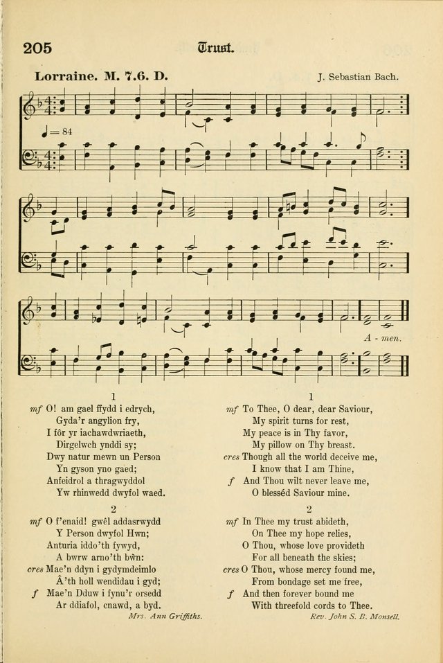 Cân a Mawl: llyfr hymna a thonau Methodistiaid Calfinaidd Unol Dalaethau yr America=Song and Praise: the hymnal of the Calvinistic Methodist Church of the United States of America page 209