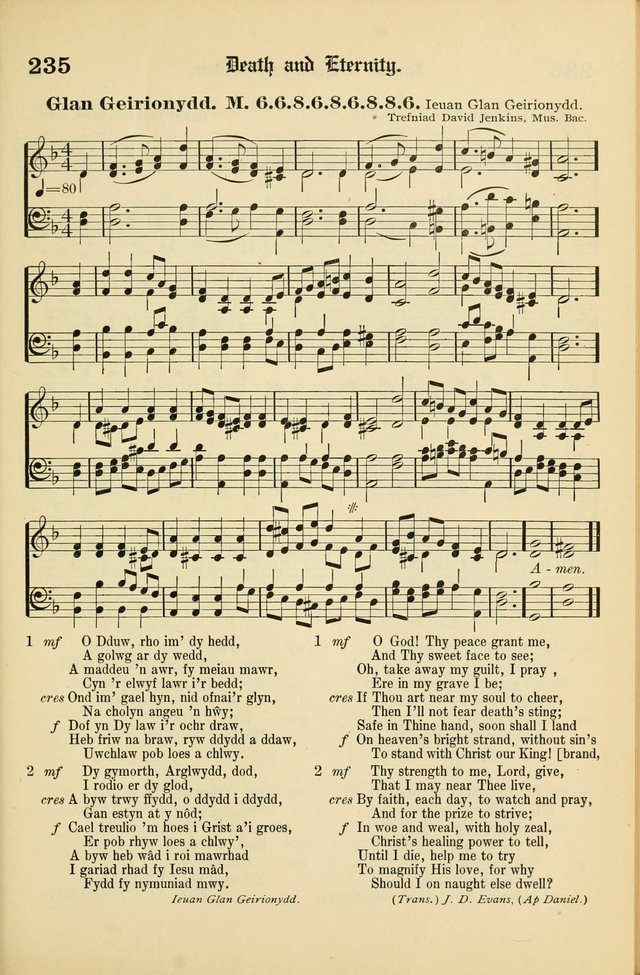 Cân a Mawl: llyfr hymna a thonau Methodistiaid Calfinaidd Unol Dalaethau yr America=Song and Praise: the hymnal of the Calvinistic Methodist Church of the United States of America page 239