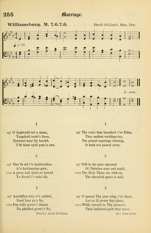 Cân a Mawl: llyfr hymna a thonau Methodistiaid Calfinaidd Unol Dalaethau yr America=Song and Praise: the hymnal of the Calvinistic Methodist Church of the United States of America page 259