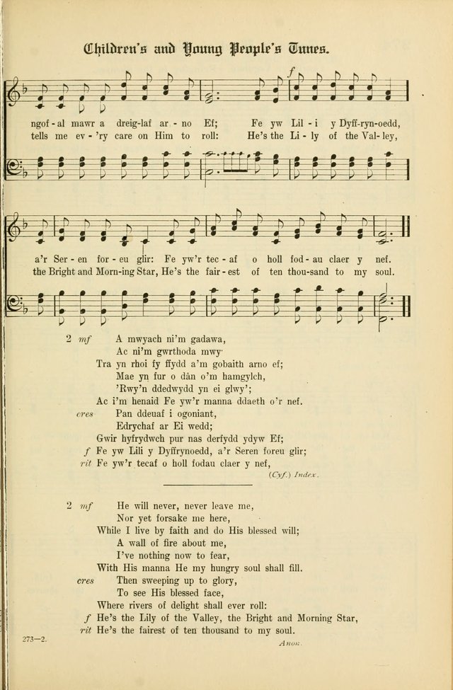 Cân a Mawl: llyfr hymna a thonau Methodistiaid Calfinaidd Unol Dalaethau yr America=Song and Praise: the hymnal of the Calvinistic Methodist Church of the United States of America page 287