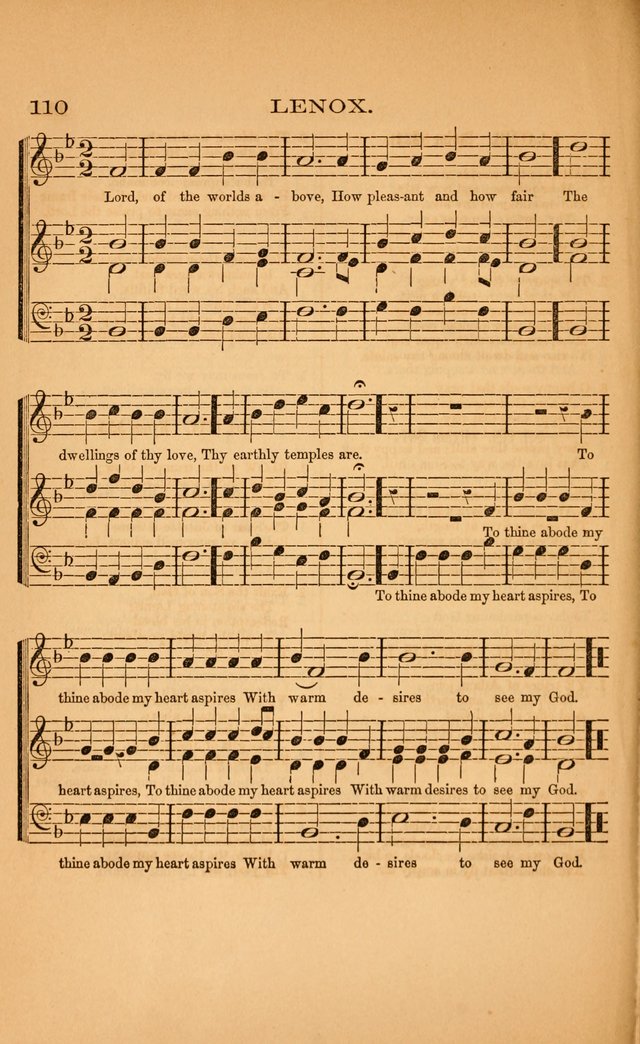 Church music: with selections for the ordinary occasions of public and social worship, from the Psalms and hymns of the Presbyterian Church in the United States of America page 110