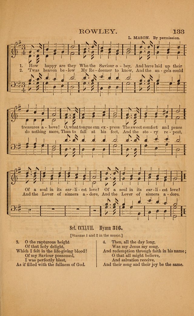 Church music: with selections for the ordinary occasions of public and social worship, from the Psalms and hymns of the Presbyterian Church in the United States of America page 133