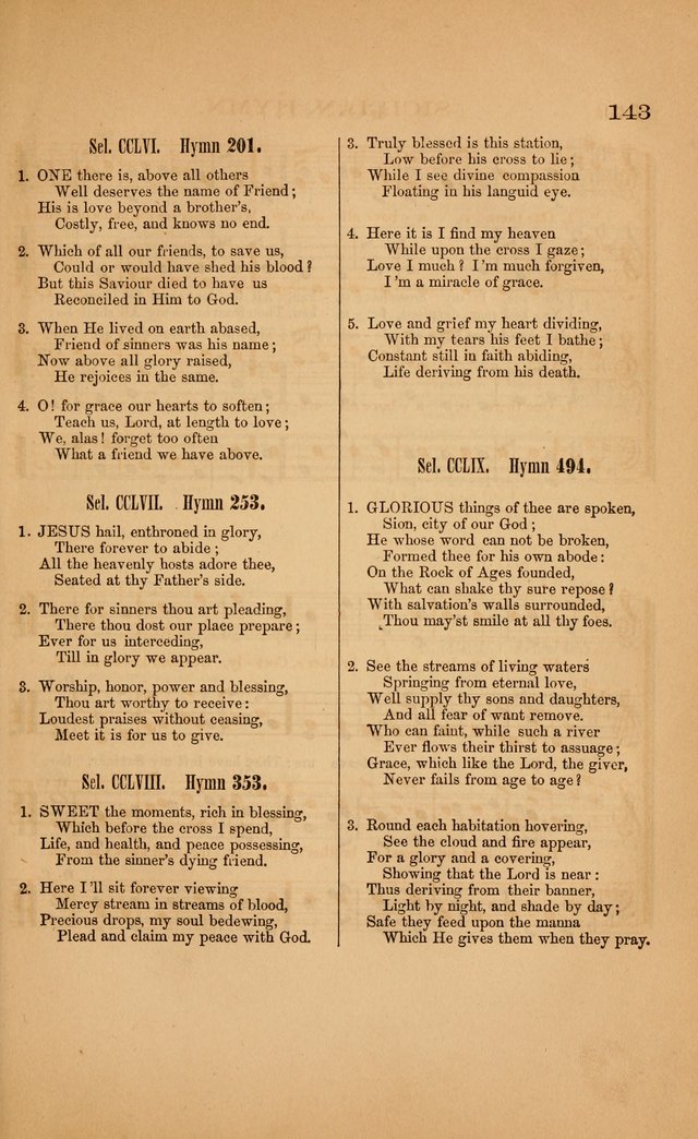 Church music: with selections for the ordinary occasions of public and social worship, from the Psalms and hymns of the Presbyterian Church in the United States of America page 143