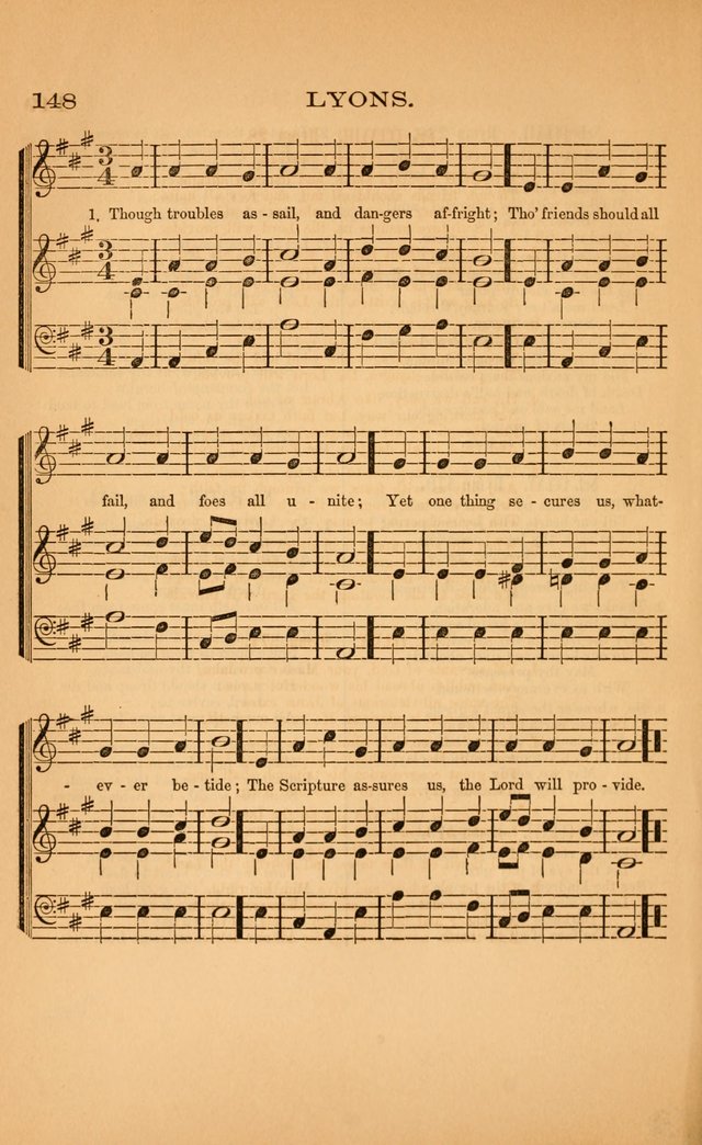 Church music: with selections for the ordinary occasions of public and social worship, from the Psalms and hymns of the Presbyterian Church in the United States of America page 148