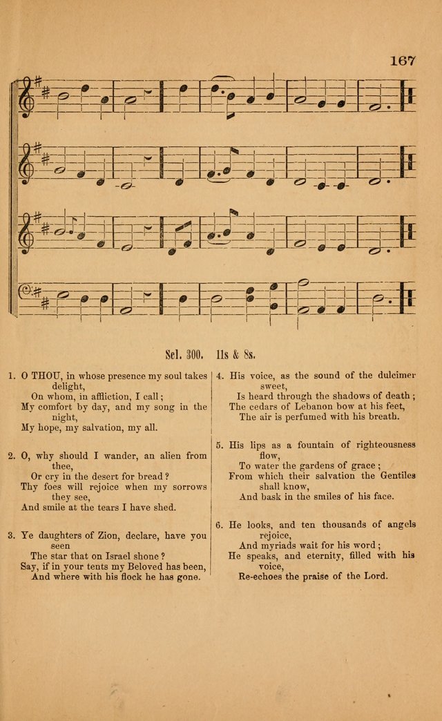 Church music: with selections for the ordinary occasions of public and social worship, from the Psalms and hymns of the Presbyterian Church in the United States of America page 167