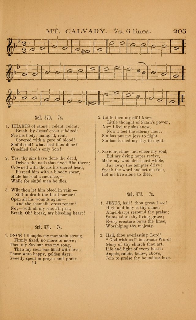 Church music: with selections for the ordinary occasions of public and social worship, from the Psalms and hymns of the Presbyterian Church in the United States of America page 205