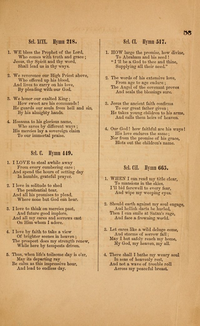 Church music: with selections for the ordinary occasions of public and social worship, from the Psalms and hymns of the Presbyterian Church in the United States of America page 53