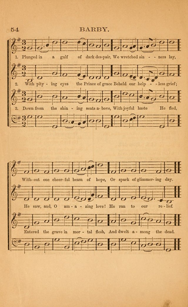 Church music: with selections for the ordinary occasions of public and social worship, from the Psalms and hymns of the Presbyterian Church in the United States of America page 54