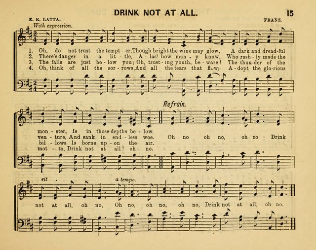 Crystal Notes: a choice collection of new temperance hymns and songs for red, white and blue ribbon clubs, gospel meetings, and every phase of the temperance work... page 15