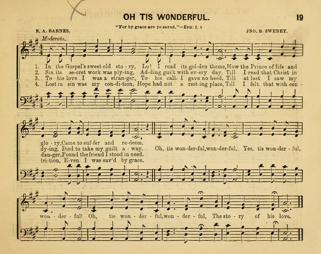 Crystal Notes: a choice collection of new temperance hymns and songs for red, white and blue ribbon clubs, gospel meetings, and every phase of the temperance work... page 19