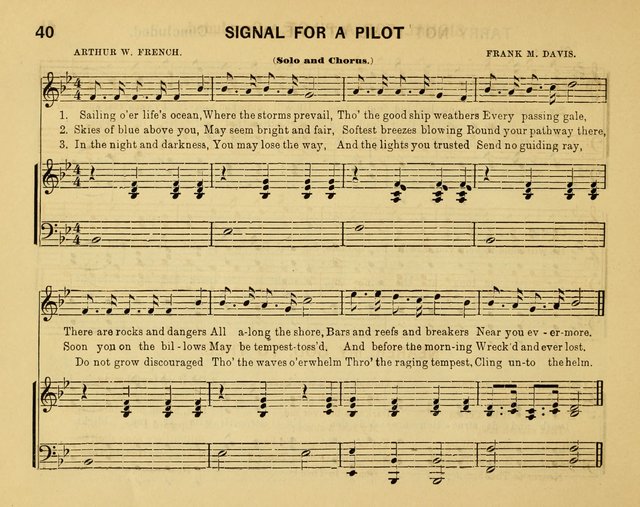 Crystal Notes: a choice collection of new temperance hymns and songs for red, white and blue ribbon clubs, gospel meetings, and every phase of the temperance work... page 40