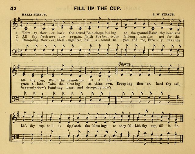 Crystal Notes: a choice collection of new temperance hymns and songs for red, white and blue ribbon clubs, gospel meetings, and every phase of the temperance work... page 42