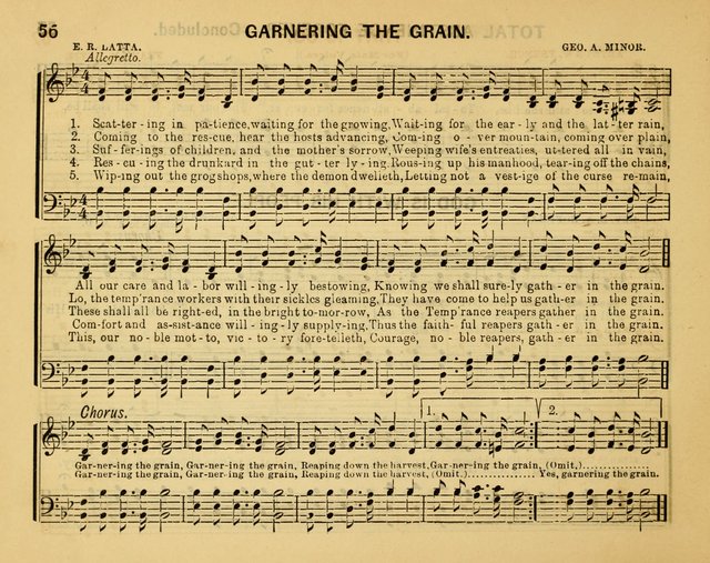 Crystal Notes: a choice collection of new temperance hymns and songs for red, white and blue ribbon clubs, gospel meetings, and every phase of the temperance work... page 56