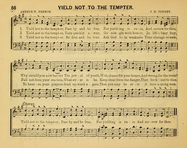 Crystal Notes: a choice collection of new temperance hymns and songs for red, white and blue ribbon clubs, gospel meetings, and every phase of the temperance work... page 66