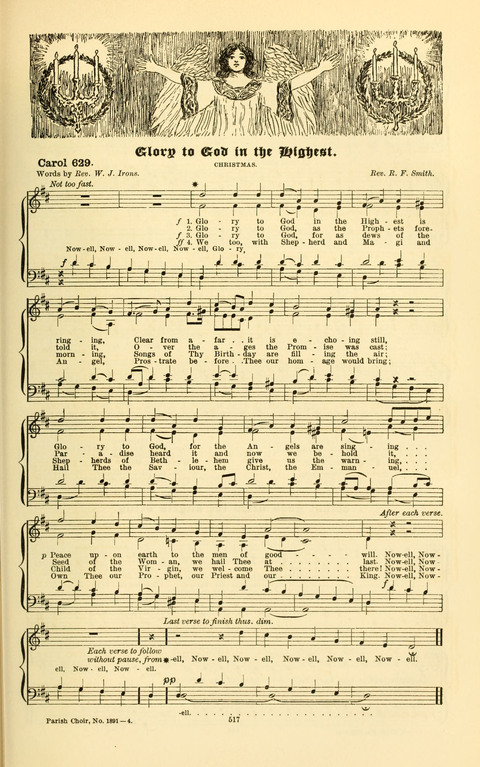 Carols Old and Carols New: for use at Christmas and other seasons of the Christian year page 525