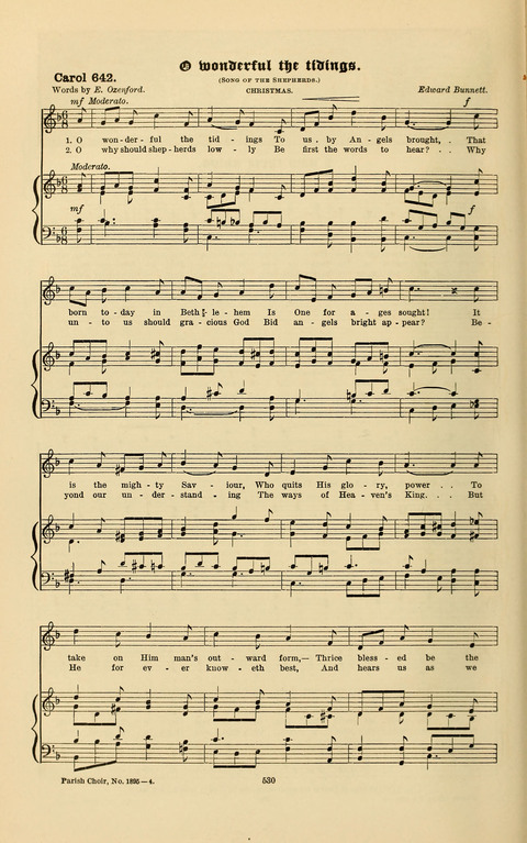 Carols Old and Carols New: for use at Christmas and other seasons of the Christian year page 538