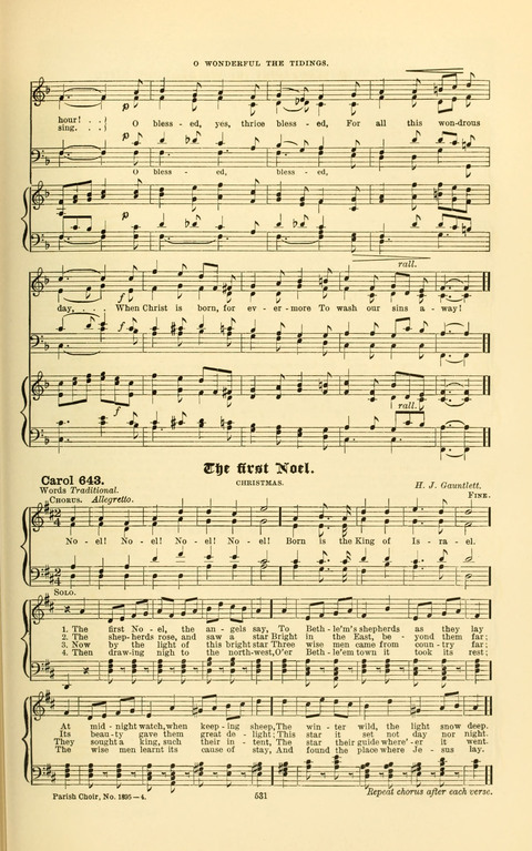 Carols Old and Carols New: for use at Christmas and other seasons of the Christian year page 539