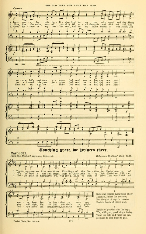 Carols Old and Carols New: for use at Christmas and other seasons of the Christian year page 581