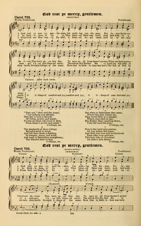 Carols Old and Carols New: for use at Christmas and other seasons of the Christian year page 604