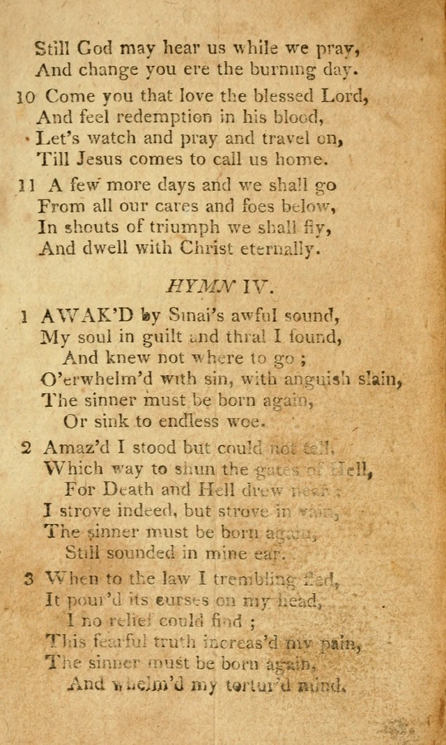 A Collection of original and select hymns and spiritual songs: for the use of Christian societies page 12