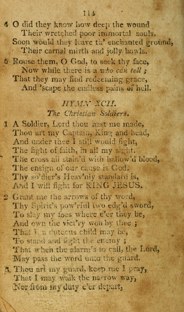 A Collection of original and select hymns and spiritual songs: for the use of Christian societies page 121