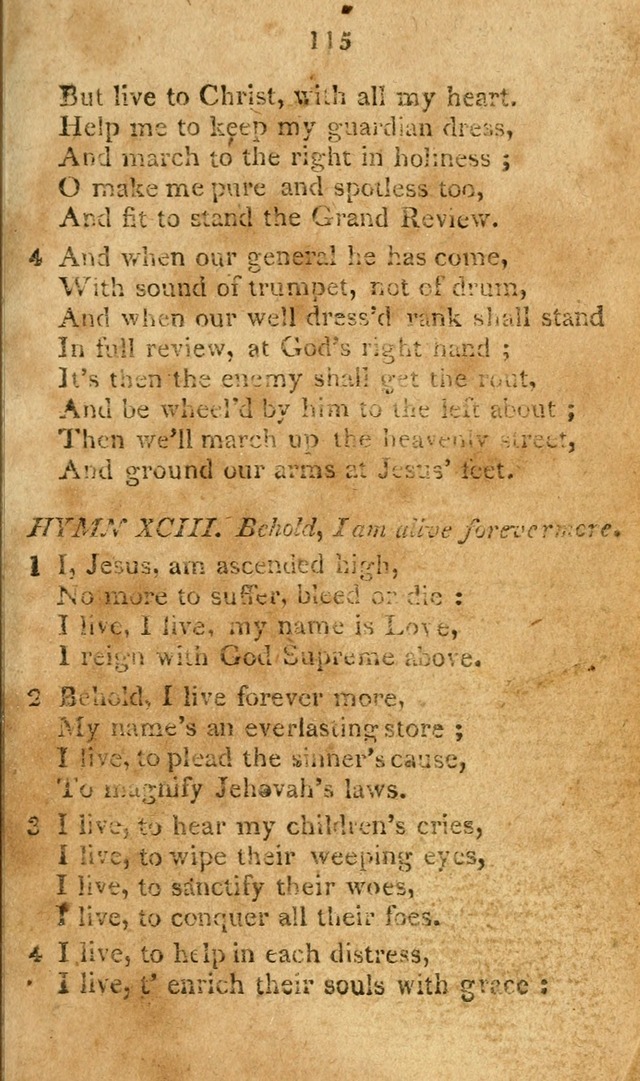 A Collection of original and select hymns and spiritual songs: for the use of Christian societies page 122