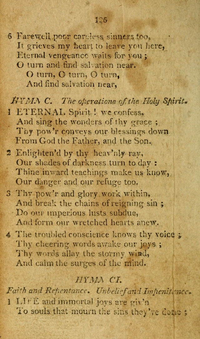 A Collection of original and select hymns and spiritual songs: for the use of Christian societies page 133