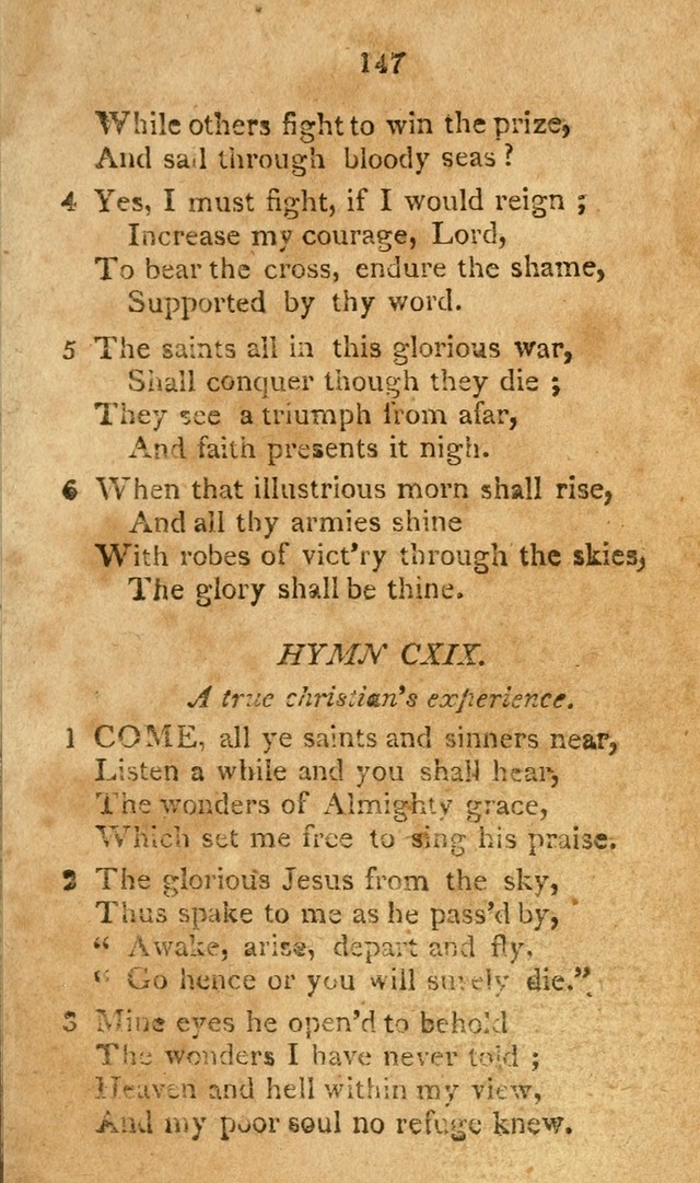 A Collection of original and select hymns and spiritual songs: for the use of Christian societies page 154