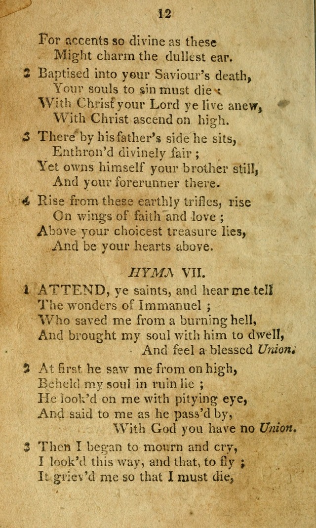 A Collection of original and select hymns and spiritual songs: for the use of Christian societies page 17