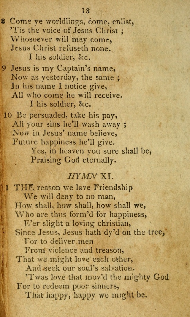 A Collection of original and select hymns and spiritual songs: for the use of Christian societies page 23