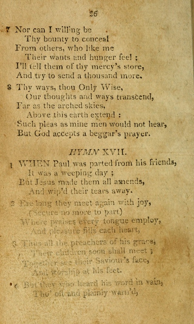 A Collection of original and select hymns and spiritual songs: for the use of Christian societies page 31