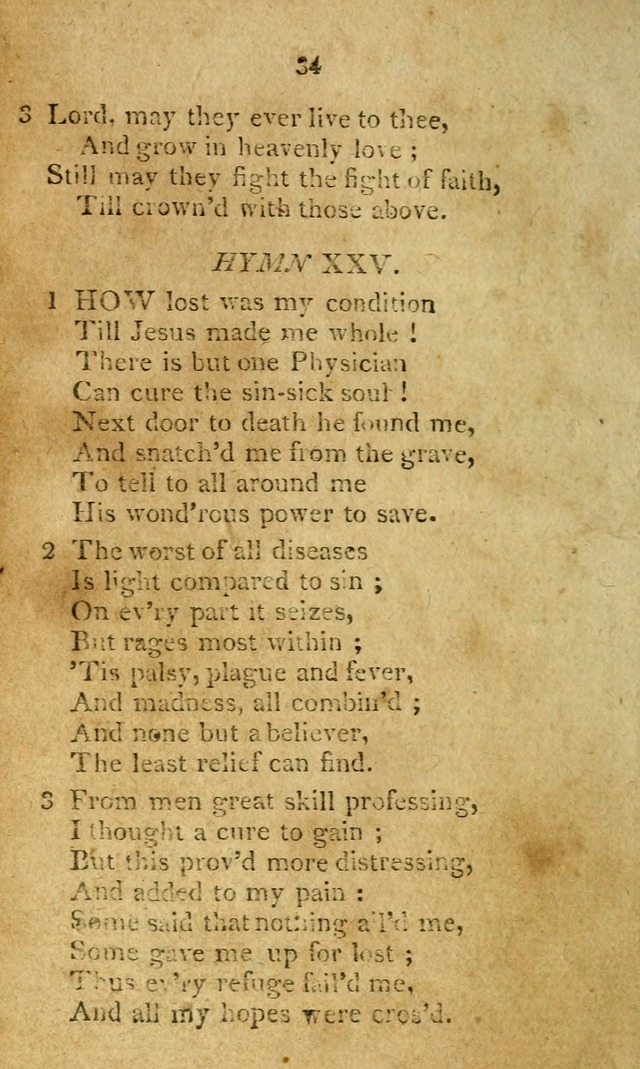 A Collection of original and select hymns and spiritual songs: for the use of Christian societies page 39