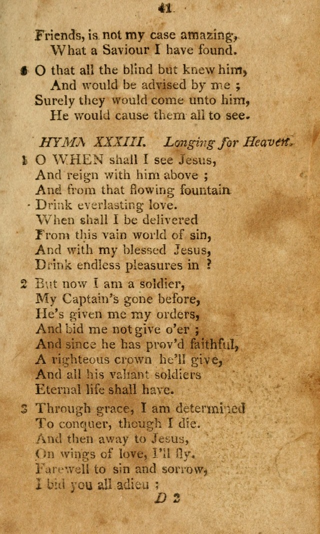 A Collection of original and select hymns and spiritual songs: for the use of Christian societies page 46