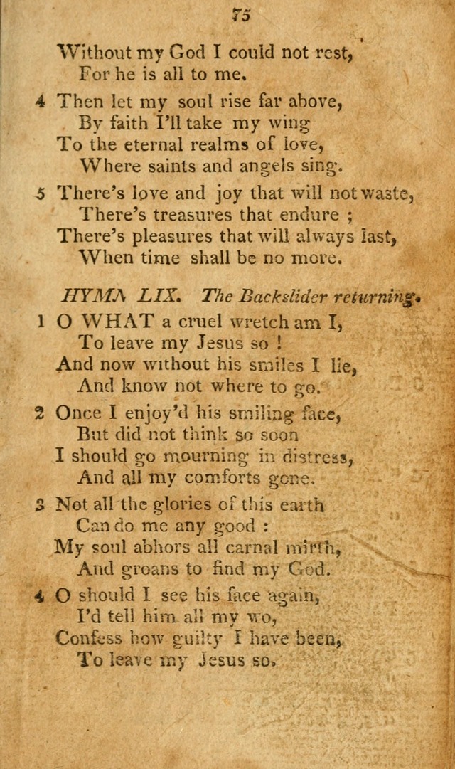 A Collection of original and select hymns and spiritual songs: for the use of Christian societies page 80