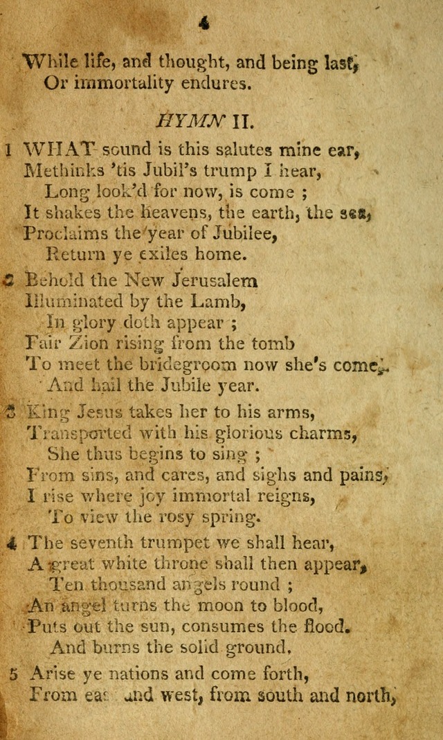 A Collection of original and select hymns and spiritual songs: for the use of Christian societies page 9