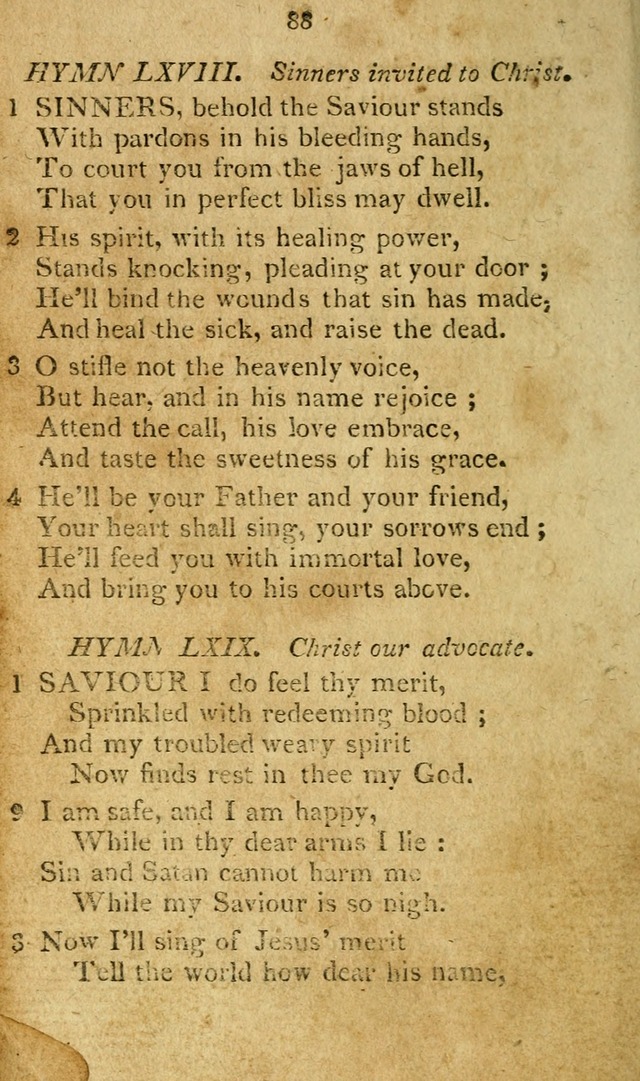 A Collection of original and select hymns and spiritual songs: for the use of Christian societies page 93