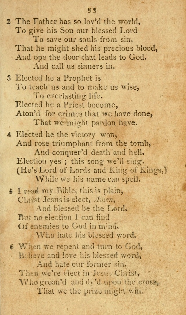 A Collection of original and select hymns and spiritual songs: for the use of Christian societies page 98