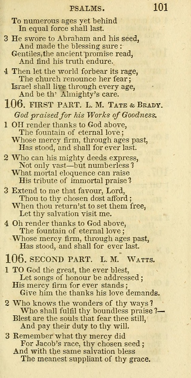 The Christian Psalmist: being a collection of psalms, hymns, and spiritual songs compiled from the most approved authors, and designed as a standard hymn book for public and social worship page 101