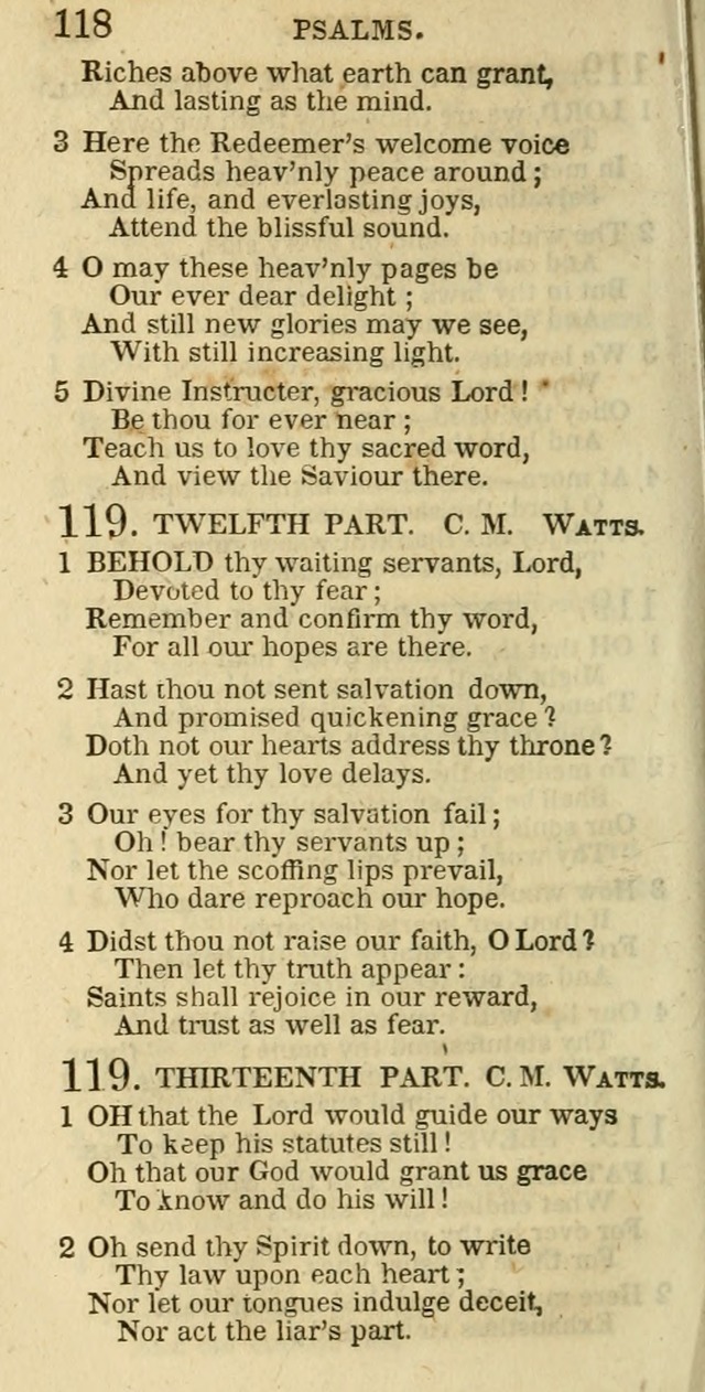 The Christian Psalmist: being a collection of psalms, hymns, and spiritual songs compiled from the most approved authors, and designed as a standard hymn book for public and social worship page 118