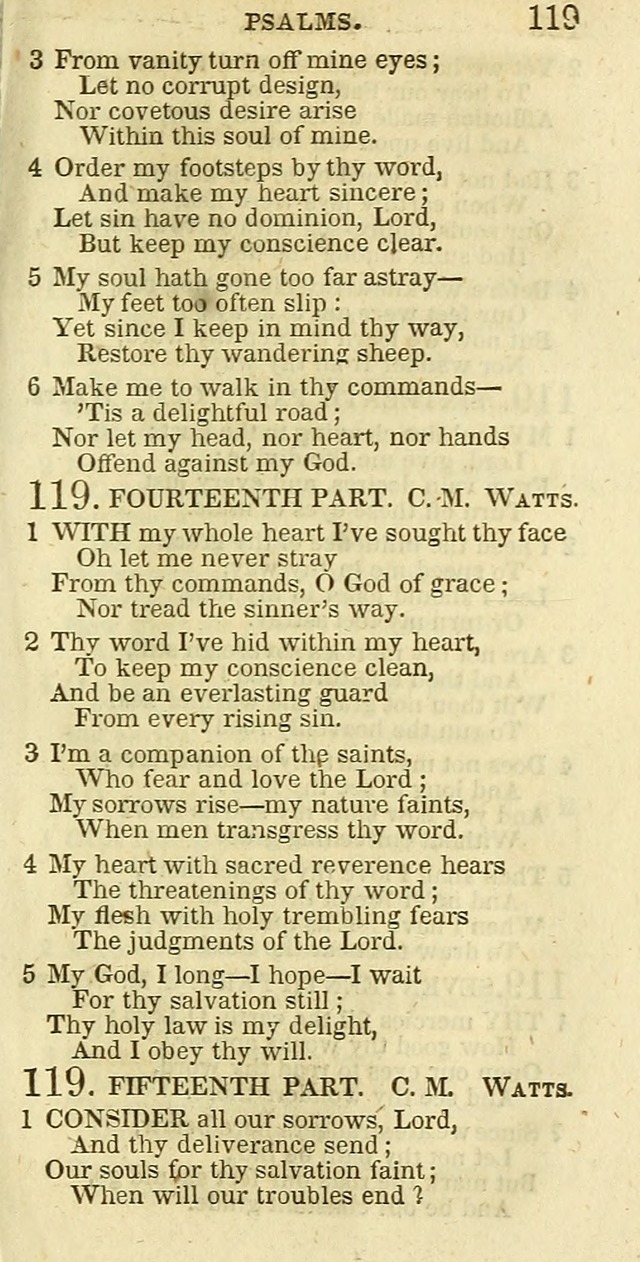 The Christian Psalmist: being a collection of psalms, hymns, and spiritual songs compiled from the most approved authors, and designed as a standard hymn book for public and social worship page 119