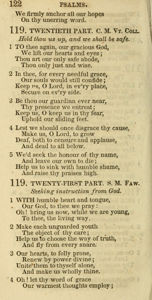 The Christian Psalmist: being a collection of psalms, hymns, and spiritual songs compiled from the most approved authors, and designed as a standard hymn book for public and social worship page 122